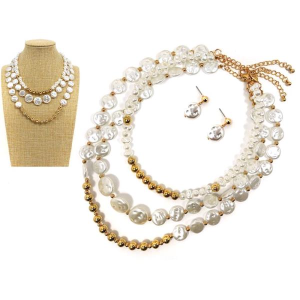 PEARL LAYERED NECKLACE