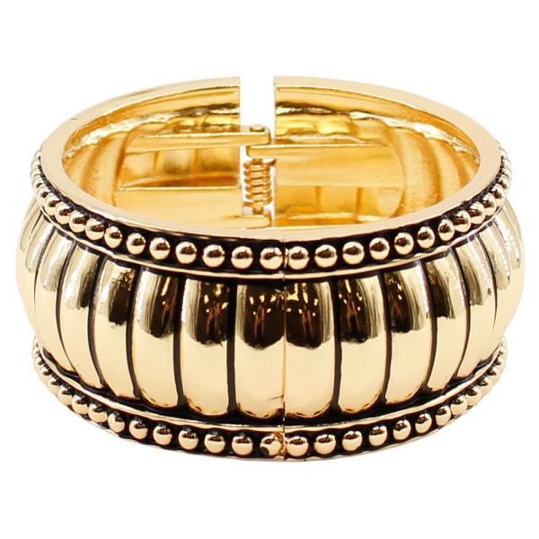 ENTIQUE COLOR/DESIGN HINGED BRACELET