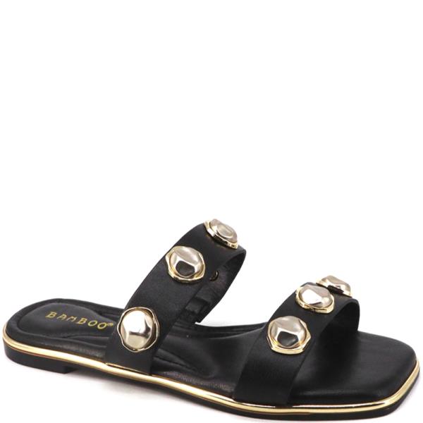 DOUBLE STRAP SANDAL W EMBELLISHMENT 12 PAIRS