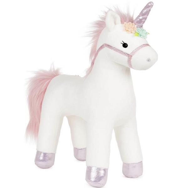 LILY ROSE UNICORN STUFFED ANIMAL PLUSH TOY WHITE