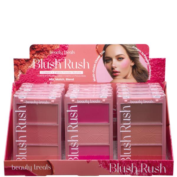 BEAUTY TREATS BLUSH RUSH POWDER BLUSHES PALETTE (12 UNITS)