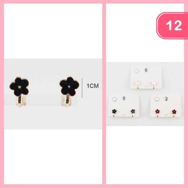 FLOWER HUGGIE EARRINGS (12 UNITS)