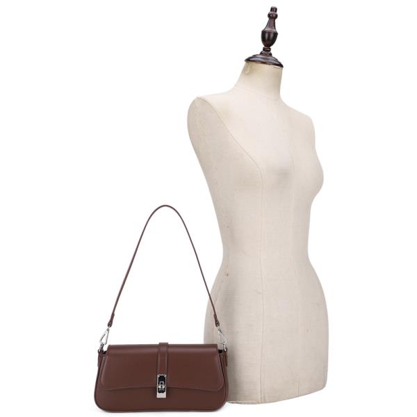 SMOOTH TWIST SHOULDER BAG