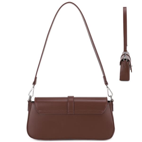 SMOOTH TWIST SHOULDER BAG