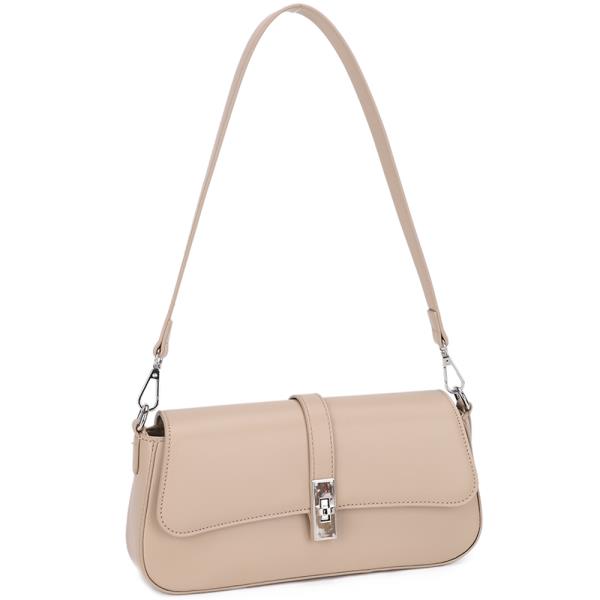 SMOOTH TWIST SHOULDER BAG