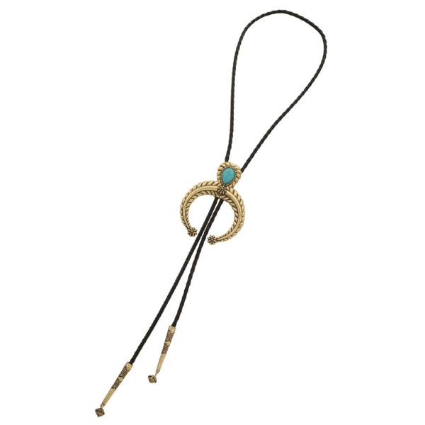 WESTERN HORSE PU LEATHER NECKLACE