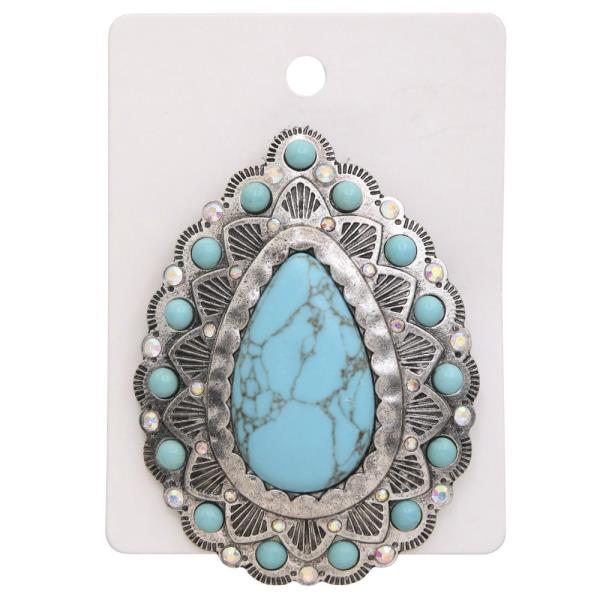 WESTERN TEARDROP BROOCH