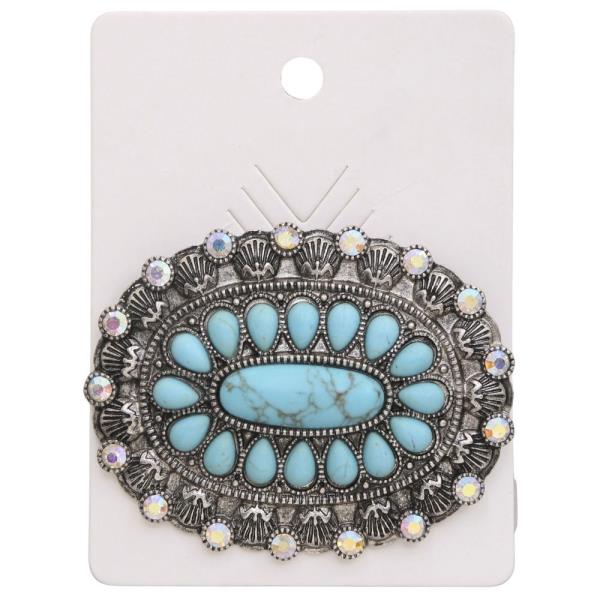 WESTERN CONCHO BROOCH