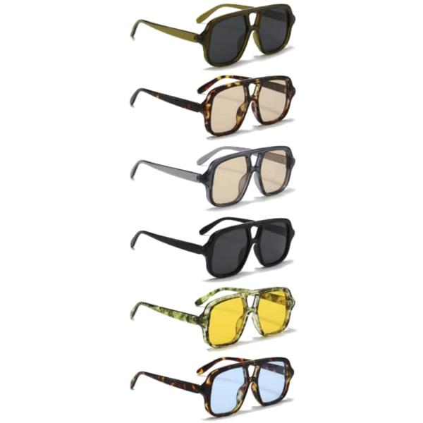 SQUARE BIG EYED SUNGLASSES 1DZ