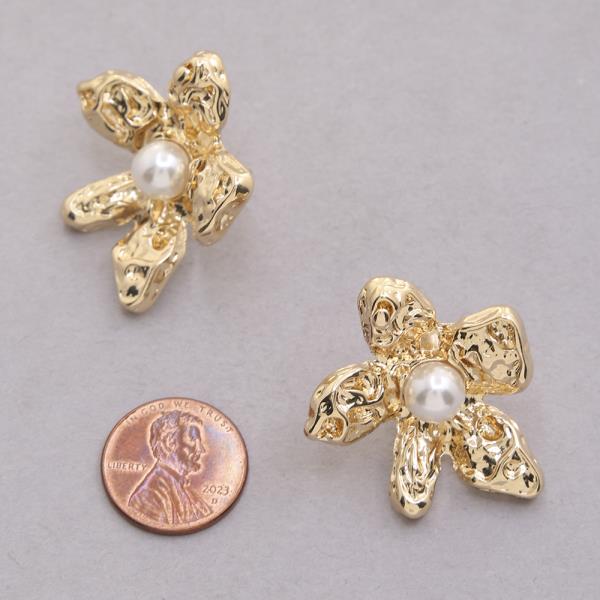STARFISH PEARL STUD POST EARRING
