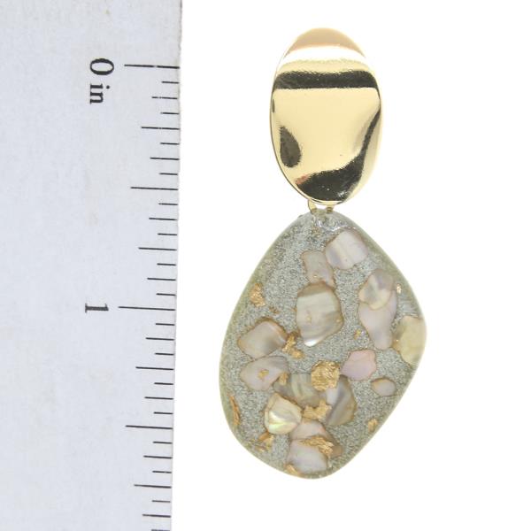 GLITTER RESIN DROP EARRING