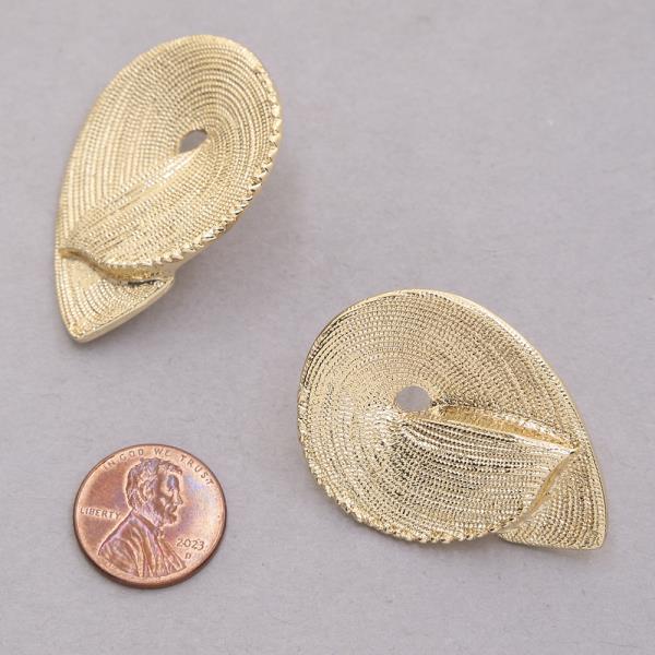 METAL SHAPE POST EARRING