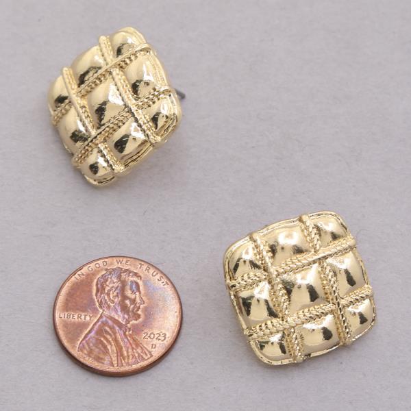 SQUARE POST EARRING