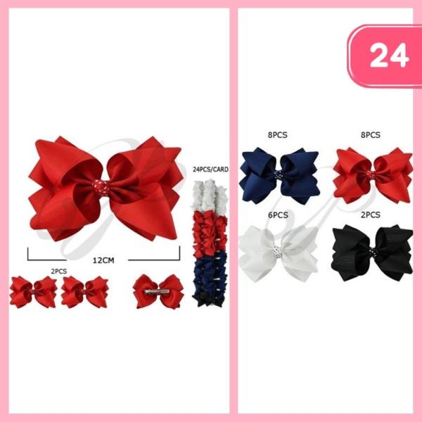 RIBBON HAIR BOW (24 UNITS)