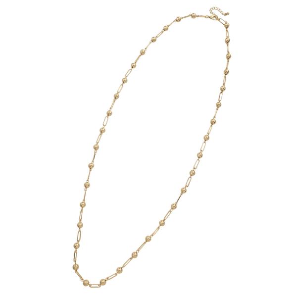 METAL BEAD LINK NECKLACE