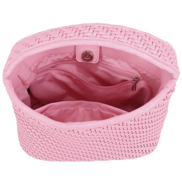 TEXTURED DESIGN HOBO BAG W STRAP