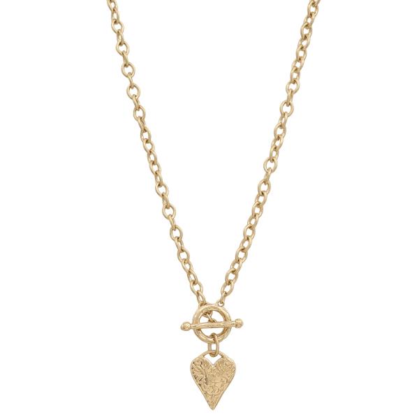HEART PENDANT CHAIN NECKLACE