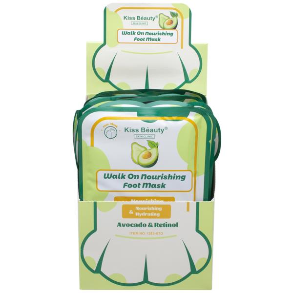 KISS BEAUTY WALK ON FOOT MASK (12 UNITS)