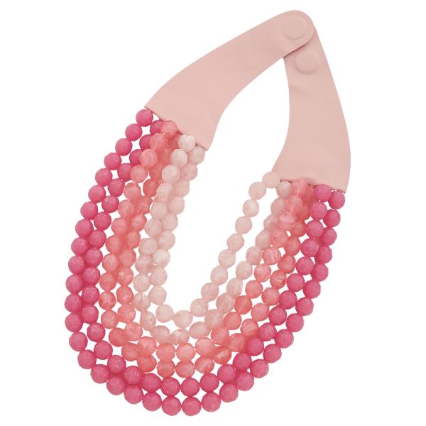 MULTI LAYER COLORED BEAD NECKLACE