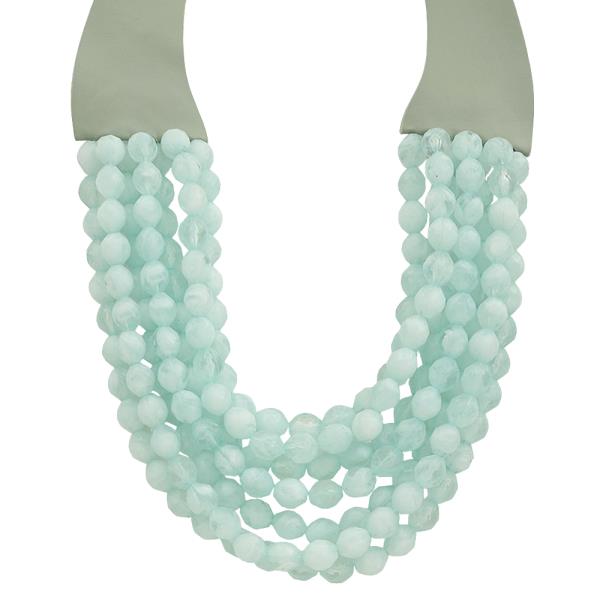 MULTI LAYER COLOR BEAD NECKLACE