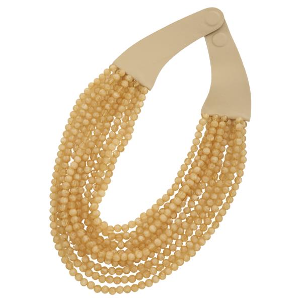 MULTI LAYER COLOR BEAD NECKLACE