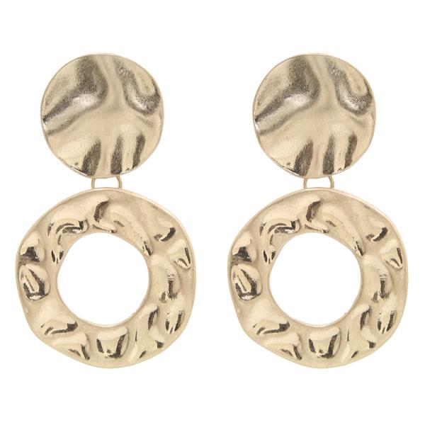 ROUND OPEN METAL EARRING