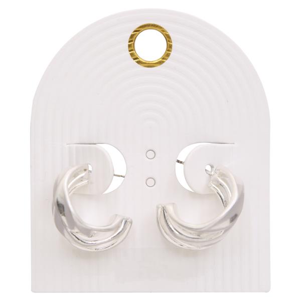 CURVED BRASS EARRING