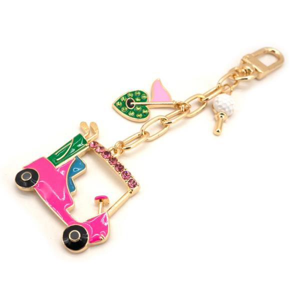 GOLF CART CHARM BAG CHARM KEYCHAIN