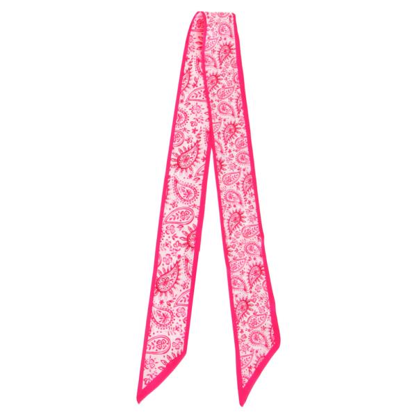 PAISLEY LINE SKINNY SCARF