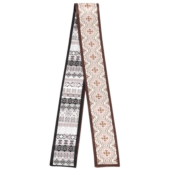 JACQUARD SKINNY SCARF