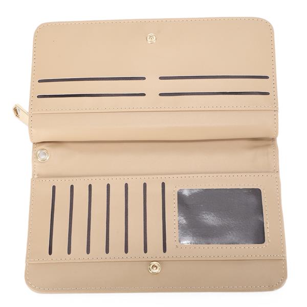 PLAIN WOVEN STYLE ZIPPER HAND STRAP WALLET