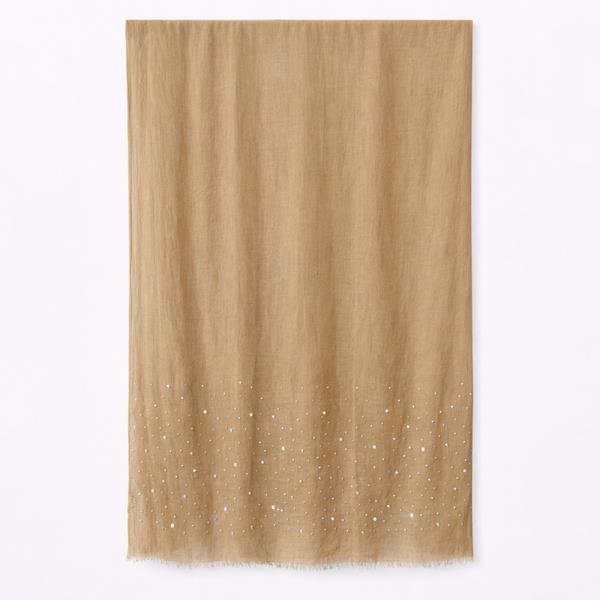 RHINESTONE DETAIL LIGHTWEIGHT LONG OBLONG SCARF