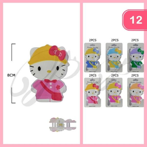 KITTEN HAIR CLAW CLIP (12 UNITS)