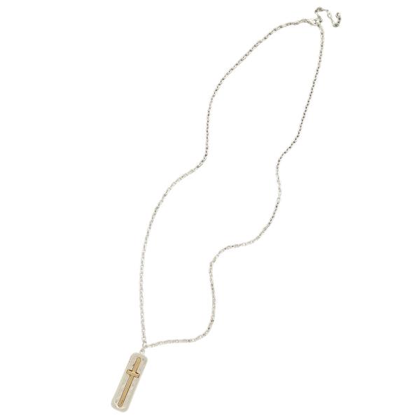 CROSS PENDANT NECKLACE EARRING SET