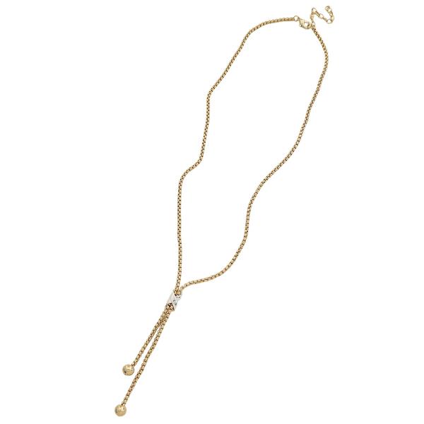 LONG CHAIN NECKLACE EARRING SET