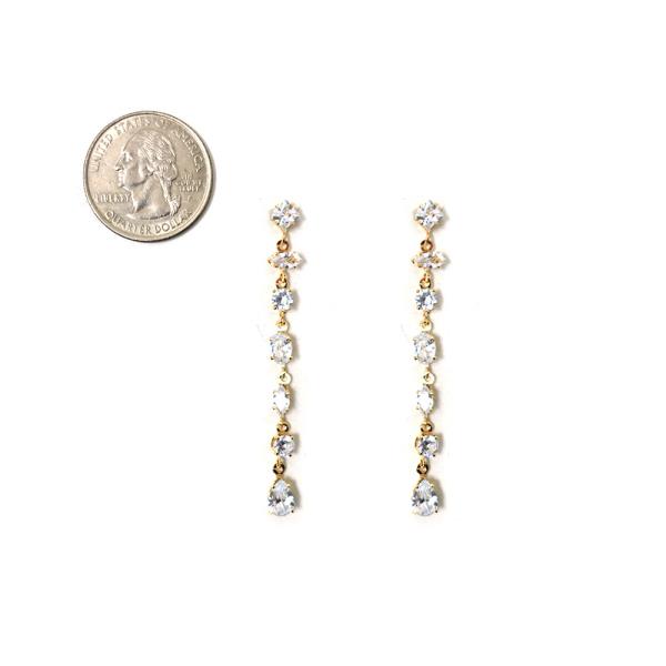 STONE DROP DANGLE EARRINGS