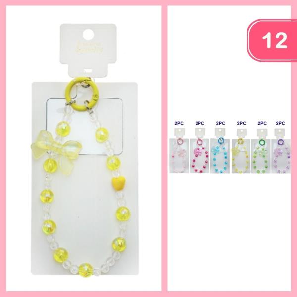 BEADED KEYCHAIN  (12 UNITS)