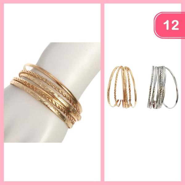 BANGLE BRACELETS (12 UNITS)