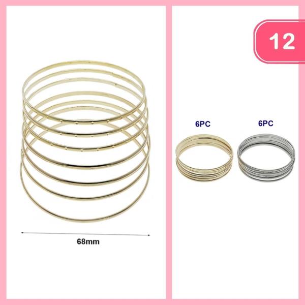 BANGLE BRACELETS (12 UNITS)