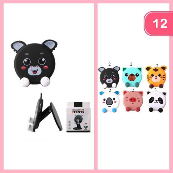 CUTE ANIMAL PHONE HOLDER (12 UNITS)