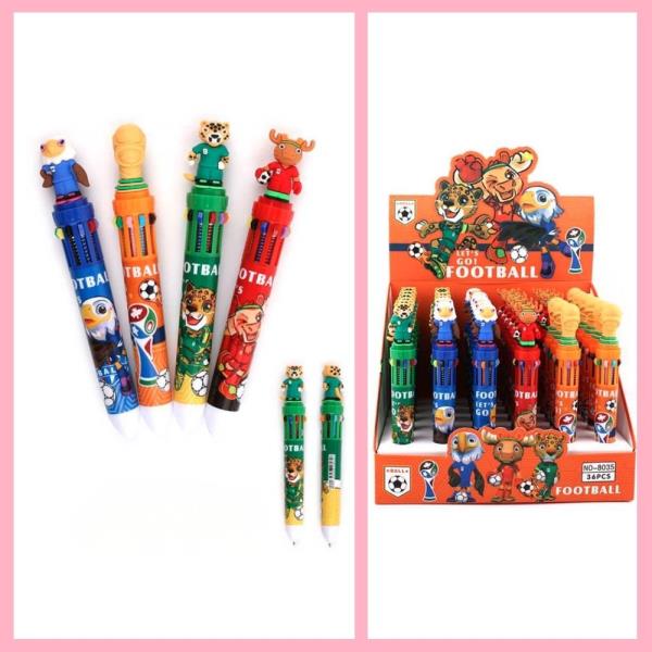 FIFA MASCOT MULTI COLOR PEN (36 UNITS)