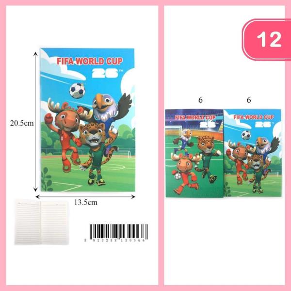 FIFA WORLD CUP NOTEBOOK (12 UNITS)