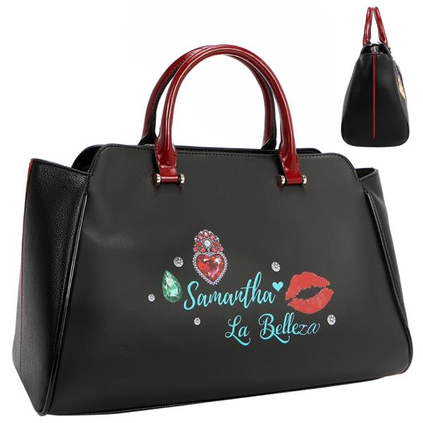 NICOLE LEE SAMANTHA LA BELLEZA WIDE SATCHEL BAG