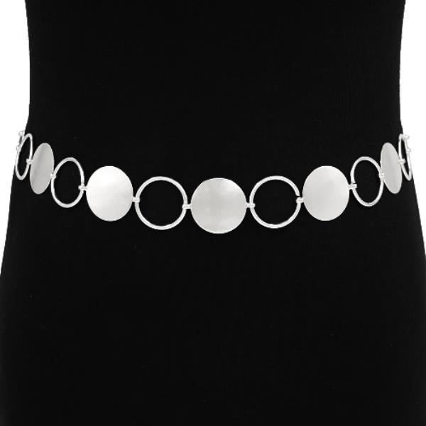 METAL ROUND LINK DISC CHAIN BELT
