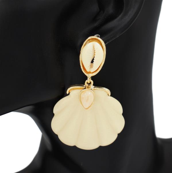 SHELL DROP DANGLE EARRING