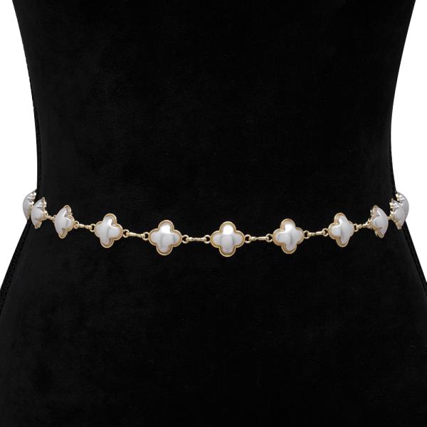 PEARL SHAPED METAL HOOK BELT