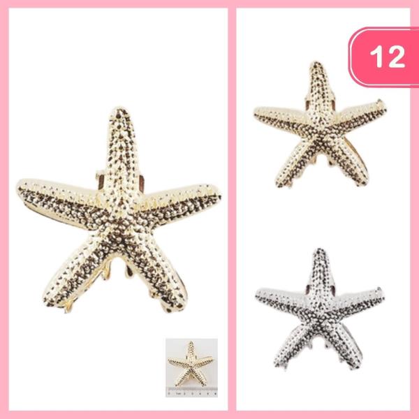 STARFISH HAIR CLAW CLIP (12 UNITS)