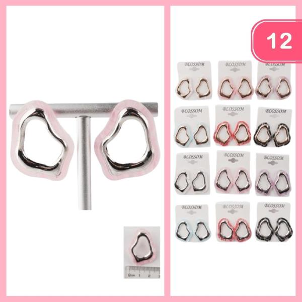 ROUND POST EARRINGS (12 UNITS)