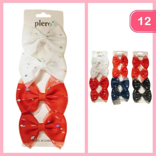 HAIR BOWS (12 UNITS)