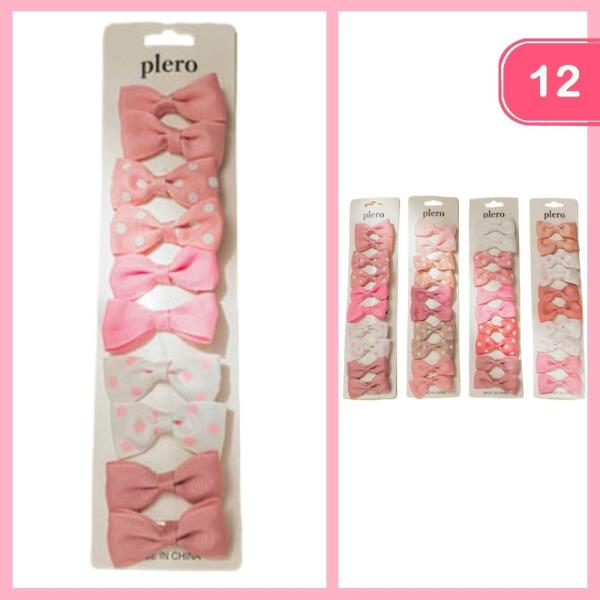 MINI HAIR BOWS SET (12 UNITS)